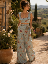 Load image into Gallery viewer, We are Kindred NWT Blue Embroidered Top and Bottom Set Size AU 10/ US 6
