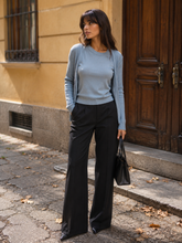 Load image into Gallery viewer, Armani Exchange Asymmetrical Steel Blue Knit Set Size IT 42/ US 6
