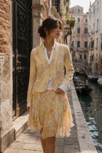 Load image into Gallery viewer, Zenobia Pastel Yellow Suit Set (Jacket and Skirt) Size IT 42/ US 6/ 4
