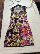 Load image into Gallery viewer, Roberto Cavalli "Class Cavalli" Black and Floral Lace Dress Size IT 44/ US 10/ Uk 14
