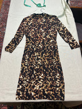 Load image into Gallery viewer, Roberto Cavalli Cheetah Print Plunge Neck Drawstring Dress Size IT 44/ US 8/ Uk 12

