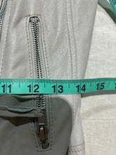 Load image into Gallery viewer, All Saints Grey Moto Leather Spiky Vest Size 10
