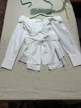 Load image into Gallery viewer, Johanna Ortiz White Structured Blouse IT 42/ US 6/ UK 10
