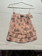 Load image into Gallery viewer, Zenobia Silk Pink Embroidered Spaghetti Strap Bubble Shirt Size US 6/ IT 42
