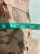 Load image into Gallery viewer, Zenobia Silk Pink Embroidered Spaghetti Strap Bubble Shirt Size US 6/ IT 42
