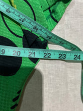Load image into Gallery viewer, Vintage 100% silk Bright Green Polka Dot Top and Jacket Size L/ XL
