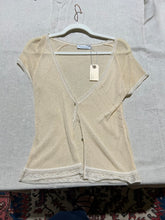 Load image into Gallery viewer, Zenobia Matching Apricot/Cream Set Sheer Shirts Size S
