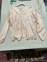 Load image into Gallery viewer, Vintage Apricot Silk linen Matching Set: Blazer, Shirt and Skirt Combo Shirts Size IT 42

