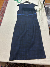 Load image into Gallery viewer, Zenobia Navy Blue Tweed Suit (Blazer and Dress) Size 6
