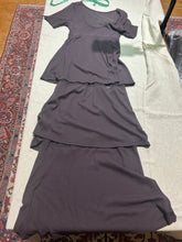 Load image into Gallery viewer, Vintage Morgan Le Fay Plum Brown Tiered Dress Size US 4/ IT 40
