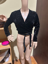 Load image into Gallery viewer, Mariella Burani Crushed Velvet Wrap Sweater Size EU 38/ IT 42/ US 6
