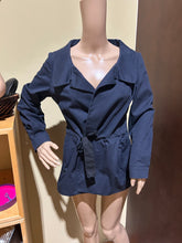 Load image into Gallery viewer, Marni Navy Blue Wrap Blazer Size IT 42/ US 6
