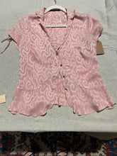Load image into Gallery viewer, Zenobia Pink Shiny Outfit Set (2 Tops and Skirt) Size IT 44/ US 8
