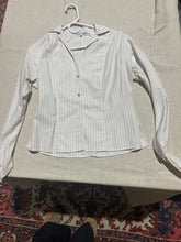 Load image into Gallery viewer, Zenobia White Pinstripe Dress Shirt Size IT 42/ US 6
