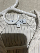 Load image into Gallery viewer, Zenobia White Pinstripe Dress Shirt Size IT 42/ US 6
