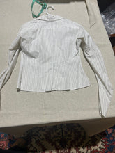 Load image into Gallery viewer, Zenobia White Pinstripe Dress Shirt Size IT 42/ US 6
