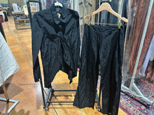 Load image into Gallery viewer, Zenobia Shiny Black Suit Set (Jacket/ Shirt and Pants) Size IT 42/ US 6
