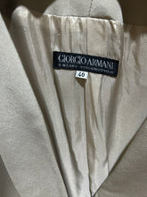 Load image into Gallery viewer, Giorgio Armani 100% Silk Crepe Gray Skirt Suit Set (Jacket, Skirt, and Vest) Size IT 42/ US 6/ 4
