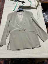 Load image into Gallery viewer, Giorgio Armani 100% Silk Crepe Gray Skirt Suit Set (Jacket, Skirt, and Vest) Size IT 42/ US 6/ 4
