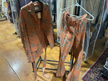 Load image into Gallery viewer, Alexis Orange/ Coral Wrap Balzer and Pants Set Size M
