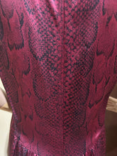 Load image into Gallery viewer, Nina Ricci Snake Print Red/ Burgundy Gown Size EU 40/US 8 /IT44
