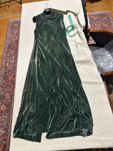 Load image into Gallery viewer, Emporio Armani Forest Green Velvet Cowl Neck Gown Size IT 42/ US 6
