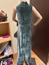 Load image into Gallery viewer, Emporio Armani Forest Green Velvet Cowl Neck Gown Size IT 42/ US 6
