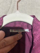 Load image into Gallery viewer, Saint Laurent Purple Patterned Silk Blousewith Tie Detail EU 38/ US 6
