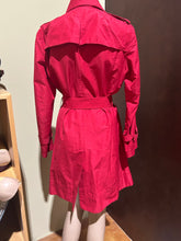 Load image into Gallery viewer, Vintage Costume National Red Trench Coat IT 42/ US 6
