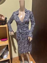 Load image into Gallery viewer, Vintage Diane von Furstenberg Zebra 100% Silk Dress IT 44/ US 8
