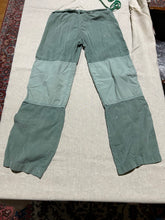 Load image into Gallery viewer, Vintage Cotton Green Tie Waist Pants Size 28
