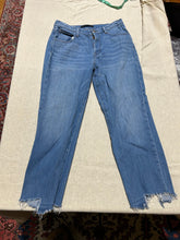 Load image into Gallery viewer, J Brand Blue Skinny Distressed Hem Jeans Size 27
