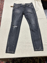 Load image into Gallery viewer, AMÒ Vintage Dark Wash Distressed Amo Jeans Size 27

