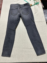 Load image into Gallery viewer, AMÒ Vintage Dark Wash Distressed Amo Jeans Size 27

