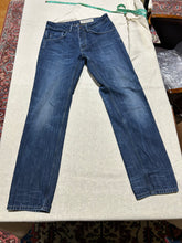 Load image into Gallery viewer, All Saints Dark Wash Straight Leg Distressed Jeans Size 27
