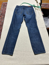 Load image into Gallery viewer, All Saints Dark Wash Straight Leg Distressed Jeans Size 27
