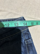 Load image into Gallery viewer, All Saints Dark Wash Wide Leg Distressed Jeans Size 27
