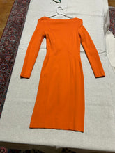Load image into Gallery viewer, Paul Smith Black Label Collection Orange Boat Neck Dress Size S
