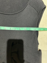 Load image into Gallery viewer, Proenza Schouler Scoop Neck Waist Detail Black A-Line Dress Size S
