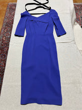 Load image into Gallery viewer, Roland Mouret Collection Made in England Electric Blue Knee Length Dress Size S
