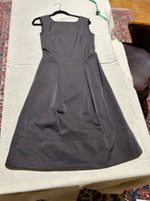 Load image into Gallery viewer, Max Mara Collection Brown Cotton Sateen Square Neck Dress Size S
