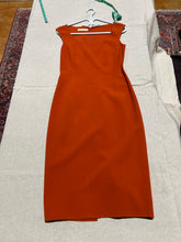 Load image into Gallery viewer, Vintage Michael Kors Collection Burnt Orange Square Neck Dress Size S
