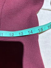 Load image into Gallery viewer, Burgundy Ruffle Mini Dress With Key Hole Neckline Size S
