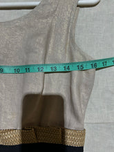 Load image into Gallery viewer, Dolce and Gabbana Combination Cotton /Linen Boat Neck Dress Size S
