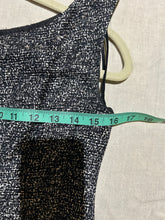 Load image into Gallery viewer, Vintage YSL Silk Matelasse Black and White Contrast Boat Neck Dress Size 6
