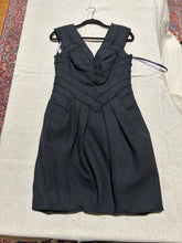 Load image into Gallery viewer, Herve Leger Corset v- Neck wool  Gray Mini Dress Size S
