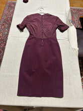 Load image into Gallery viewer, Vintage Burberry Burgundy Dress with Fox Belt Size S/M
