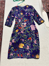 Load image into Gallery viewer, Roksanda Ilincic Purple Floral Patterned Dress Size S/M
