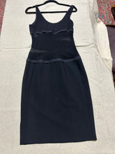 Load image into Gallery viewer, Vintage Narciso Rodriguez Mesh Middrift Little Black Dress Size S

