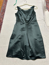Load image into Gallery viewer, Vintage Satin Emporio Armani Green Mini Dress Size S/M
